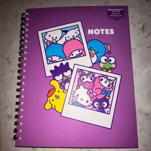 Hello Kitty and Friends Large Spiral Notebook. Journal.